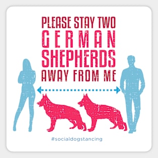 German Shepherd Social Distancing Guide Magnet